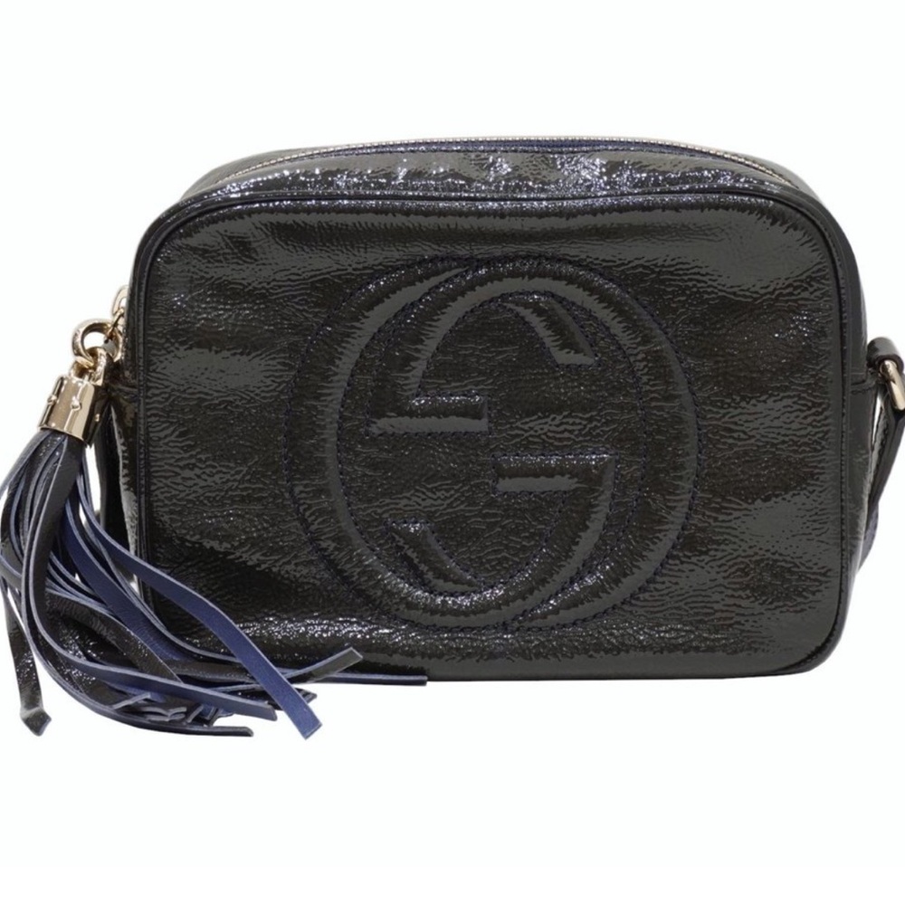 GUCCI | Soho Enamel Bag | Navy | Like New!